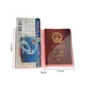Macaron Color Ice Cream Passport täcker söta passhållare resetillbehör