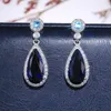 Cubic Zirconia drop women earrings Fashion Diamond dangle engagement wedding ear rings jewelry will and sandy gift