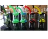 New Silicone Bong tall 15cm Shower Head percolator Easy clean Dab Rig with 4mm quartz banger glass pipe small rigs bongs hookahs