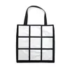 Novo Sublimação Bolsa De Armazenamento Em Branco Ao Ar Livre Portátil Grande Capacidade Sacolas Creative Nine Square Grade Bolsa de Transferência de Calor EWA6009