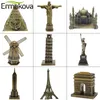 Ermakova Métal Architecture Figurine World Famous Landmark Building Souvenir Statue Home Office Décor de bureau Cadeau de Noël Y201020