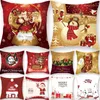 Wesołych Świąt Dekoracje Christamas Snowman Elkcase Santa Claus Navidad Decor Decoration for Home Y201020