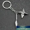 NARUTO Keychain Kunai Shuriken Dart Konoha Uzumaki Naruto Black Keyring Key Chain Ring Ninja Anime Jewelry Wholesale