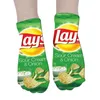 Kawaii Sweet Summer Women's Socks Funny Art Socks Color Potato Chips Cotton Sock For Girl Meias Short Socks Women Printed 6s-D24 T200916