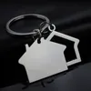 Creative House Keychain Pingente Metal Keychains Real Estate Presente Chave Chave Keyring Logipo personalizado