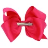 Baby Barrettes Large Grosgrain Ribbon Bow Hairpin Europe Girls Bowknot Hair Clips Children Hair Accessories QHC017