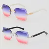 Hersteller Gesamtmetallplankenarme Sonnenbrille im Freien 8200762A C Dekoration Design Randless -Rahmen Sonnenbrillen Fashio334g