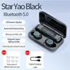 Oryginalne Słuchawki Bluetooth F9 Bezprzewodowe słuchawki 9D Stereo Słuchawki Wodoodporne Zestaw Słuchawkowy Słuchawki Earbuds LED z boxem detalicznym