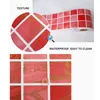 0,1x5m modernt badrum dekorativa film diy kök vinyl midja självhäftande tapet gränser vattentäta pvc vägg klistermärken 201106