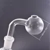 Accessori per fumatori Pipa per bruciatore a nafta in vetro 90 gradi 14mm 18mm Femmina Maschio Sherlock Pipa per fumatori Adattatore per Dab Rig Bong