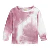 Barn pyjamas sätter flickor pojkar tiedye tryckt nattkläder 2 st sätter barn sömnkläder a56882828829