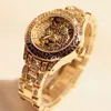 Kobiety Watch Damond Stone Sukienka stalowa Lopard Bransoletka Bransoletka Tiger Tiger Crystal Watch Relogio Feminino 201123