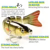 1Set 2 5 stücke Angeln Lockt Set Mit Box Multi Segmente Jointed Harten Köder Wobbler Swimbait Crankbait Swim Bass für Hecht Sinking 220207