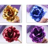 Decorative Flowers & Wreaths 2021 Valentine's Day Creative Gift 24k Foil Plated Rose Gold Lasts Forever Love Wedding Decor So240b