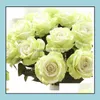 Yapay Çiçek Gül Ipek Çiçekler Gerçek Dokunmatik Şakayık Marrige Dekoratif Düğün Süslemeleri Noel Dekor 13 Renkler HR021 Bırak Teslimat 20
