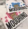 kids Spring summer short sleeve tshirts Brand embroidery Letter Bear Pattern t shirts baby top tees children tshirt size 1001302718580