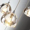 New Modern Chandeliers Indoor Lighting Stair Led Chandelier For Living Room Crystal Ball Chandelier Loft Kitchen Lights Lustre