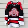 College hokej nosi niestandardowe NCAA Ohio State Buckeyes dowolną nazwę numer męskie młodzieżowe koszulki do hokeja na lodzie spersonalizowane hafty College Big Ten szyte