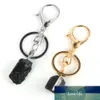 Porte-clés en Tourmaline naturelle originale, pour sac, pendentif suspendu, porte-clés de voiture, bijoux pour femmes et hommes