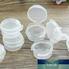 50 stks / partij 5G Mini Q Box Small Pot Leak Proof Cream Jars Populaire Sample Jar Box Knop Box Cosmetische Kruiken Lege Make Containers