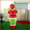 Chipping Grinch Mascot Uppblåsbar i din Gardon Christmas Yard Decoration 24m High Q6465167