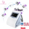 5 in 1 RF 스킨 리프팅 퍼밍 초음파 Cavitation 진공 바디 모양 슬리밍 기계 미국