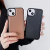 Étuis de téléphone en cuir PU à la mode, coque arrière pour iPhone 13 Pro Max 12 11 Xs XR X 8 7 Plus