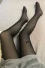 Sexy Branco Rhinestone Hosiery Pantyhose Letter Letter Marca Designer Mangueira 4 Estilo Mulheres Leggings Transparentes