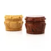 Wholes Wood Grain Herb Metal Grinder 4 capas Molinillos de tabaco de dos colores con 40 mm 50 mm 63 mm DHL9826047