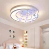 北欧天井灯LEDダブルスターペンダントリモコン子供用の部屋のためのシンプルなクリエイティブな天井ランプ