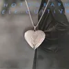 Everfast 10Pc/Lot Glossy Heart Photo Frame Love Heart Pendant Necklaces Stainless Steel Floating Locket Charms Necklace Women Family Memory Jewelry SN158