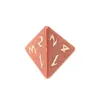 Synthese goud zand losse edelstenen graveren kerkers en draken game-getal-dobbelstenen aangepast stenen rollenspel spel polyhedron stenen dobbelstenen set ornament groothandel