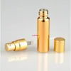 5mlガラス香水スプレーミストアトマイザーボトルトップクオリティゴールド女性香水空の化粧品容器卸売500ピース/ロットプルオーダー