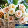 Rosas Artificiais Flores Rosa Pequeno Mini Falso De Seda Artificial Flores Para O Casamento Casa Decoração Ramalhete Branco Rosa