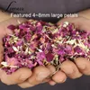 10g / väska naturlig bröllop konfetti freneza torkad blomma kronblad pop biologiskt nedbrytbar rosa kronblad konfetti bröllop och fest dekoration y201015