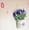 Kunstbloem hangende mand met bloemen Lavendel Decoratie van woonkamer slaapkamer Y0104224i