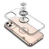 Premium 360 Degree Ring Kickstand Soft TPU Clear Cases for iPhone 13 12 Mini 11 Pro XS Max XR X 7 8 Plus Samsung Note20 S21 S20 Ultra Huawei P50