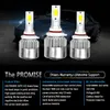 2 pièces/paire 9006 C6 LED phares de voiture 72W 7600LM COB Auto phares ampoules H1 H3 H4 H7 H11 880 9004 9005 9006 9007 voiture style lumières