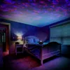 Illuminazione intelligente Proiettore di luce notturna remota Ocean Wave Controllo vocale tramite app Altoparlante Bluetooth Galaxy 10 Luce colorata Scena stellata per bambini Sala giochi per feste