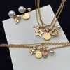 2022 Designers Bracelet For Women Peal Earrings Luxury Gold Necklace Pendant Bea Diamond Jewelry Fashion Love Bracelets Chain Link Ornaments