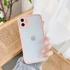 Laagste prijs Schokbestendige Transparante Siliconen Telefoon Gevallen voor iPhone 11 12 Pro MAX X XR Protection Color Cover Case