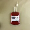 Wysokiej Jakości DHL PVC Materiał Zabawki wielokrotnego użytku Blood Energy Drink Torba Halloween Rekwizyty Wampire Double Barrel Włosy