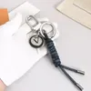 2022 Fashion Designer Keychain Lovers Car Key Buckle Luxury Brands Leather Handmade Carabiner Keychains For Men Women Bags Pendant Keyrings