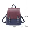 HBP HOT clásico de cuero real para mujer, bolso de mano, mochila, mochila de color vintage, bolso de viaje para mujer D8011