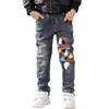 Fashion Winter Warm Boys Jeans Children Thicken Add Wool Denim Trousers Toddler Boys Clothes Teenager Washing Blue Jeans 3- LJ201203