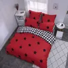Alanna X Series 2-3 Tryckt solid sängkläder set hem sängkläder set 4-7 st högkvalitativt härligt mönster med stjärnträdblomma 201120