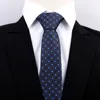 Boyun Ties Sitonjwly 6 cm Sıska Kravat Düğün Erkek Iş Polyester Çizgili Kravatlar için Corbatas Gömlek Aksesuarları Özel Logo1