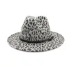 léopard fedora chapeaux hommes femmes automne hiver jazz casquettes avec ceinture panama rue hip hop vintage décontracté léopard hommes femmes chapeaux