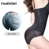 FeelinGirl Dentelle Minceur Corps Shaper Push Up Récupération Shaperwear Corset Ceinture Tummy Control Body sous-vêtements Lingerie Fajas 201222