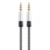3M geflochtenes Aux-Kabel Hochwertiges Stereo-Audiokabel 4-polig 3,5-mm-Stecker auf Stecker Kopfhöreranschluss Hilfsleitung für iPhone Samsung
